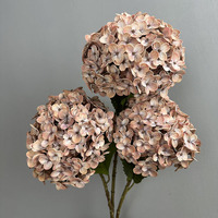 Hydrangées artificielles de haute qualité, 216 pétales, 19 cm, imprimées en 3D, toucher réel, pour mariage, décoration intérieure, fête