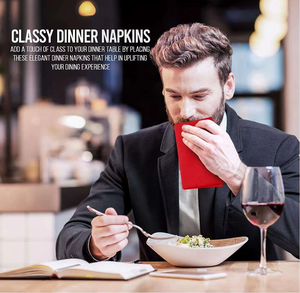 Nouveau design de <span class=keywords><strong>serviette</strong></span> de <span class=keywords><strong>table</strong></span> en tissu très absorbant <span class=keywords><strong>rouge</strong></span> pour restaurants, événements, mariages, fêtes, vente en gros - Product Image 2