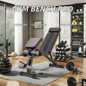 Factory Direct Commercial Modern Adjustable <b>Dumbbell</b> Bodybuilding Weight Foldable Multifunctional Flat Incline Press Sit-up Mach - Product Image 2