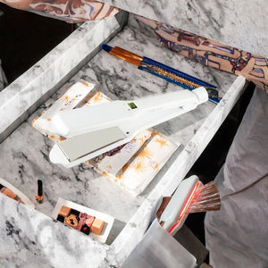 Professional Customized Terahertz Therapy Infrared Hair Straightener <strong>Iron</strong> LCD <strong>Electric</strong> Wholesale Titanium Steam <strong>Flat</strong> <strong>Irons</strong> - Product Image 2