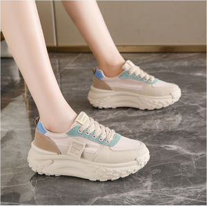 <span class=keywords><strong>Scarpe</strong></span> <span class=keywords><strong>da</strong></span> donna <span class=keywords><strong>con</strong></span> <span class=keywords><strong>suola</strong></span> <span class=keywords><strong>alta</strong></span> kaki alla moda <span class=keywords><strong>scarpe</strong></span> <span class=keywords><strong>da</strong></span> passeggio Casual alla moda che aumentano <span class=keywords><strong>la</strong></span> caratteristica comoda in pelle autunno - Product Image 4