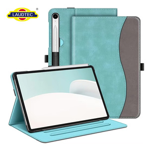 Laudtec Auto Sleep Wake <b>Tablet</b> Case for Samsung Galaxy Tab S Series Multi-Angle Stand Cover Teal Gray - Product Image 2