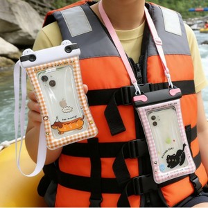 Étui de téléphone flottant imperméable mignon et amusant avec bandoulière pour la natation, le rafting, le camping, sac en PVC unisexe - Product Image 3