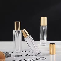 Botol parfum kustom botol semprot parfum kaca parfum isi ulang persegi kosong mewah botol semprot parfum untuk perjalanan 6ml 15ml 10 ml