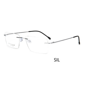 للبيع بالجملة نظارات مربعة من التيتانيوم الخالص بدون إطار معدنية بدون إطار للرجال والنساء - Product Image 6