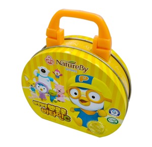 हैलो किटी पैसे टिन बॉक्स के साथ प्लास्टिक संभाल सिक्का बैंक टिन बॉक्स के साथ ताला - Product Image 4