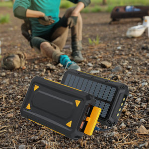 Banco de Energía Solar de <span class=keywords><strong>Carga</strong></span> Rápida Inalámbrica de 10000 mAh, Polímero de Litio, Impermeable, <span class=keywords><strong>con</strong></span> <span class=keywords><strong>Linterna</strong></span> LED, Salida de 12 W, Portátil, para Uso en Exteriores - Product Image 3