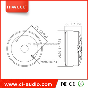 คุณภาพสูง1.75 ''high DRIVER <span class=keywords><strong>line</strong></span> array 1'' ทางออก120วัตต์ความถี่สูง - Product Image 5