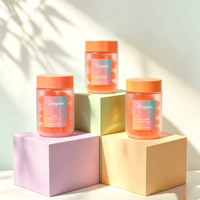 Pot en verre cylindrique rond de 100 ml et 200 ml pour capsules et poudres fines, bouteille en verre colorée à large ouverture et opaque pour comprimés