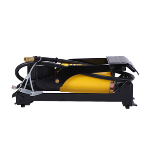 <span class=keywords><strong>Pompe</strong></span> <span class=keywords><strong>à</strong></span> air pour pneus, <span class=keywords><strong>pompe</strong></span> <span class=keywords><strong>à</strong></span> <span class=keywords><strong>pied</strong></span> en fer <span class=keywords><strong>à</strong></span> cylindre unique pour <span class=keywords><strong>vélo</strong></span>, compatible avec les valves Schrader, Presta et Dunlop - Product Image 4