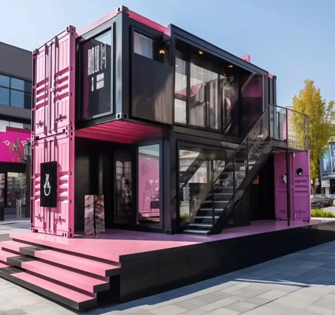 Casa modular prefabricada Contenedor de envío Móvil Plegable Casa portátil Los colores se pueden personalizar para casas