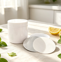 Pot cosmétique OEM 350 ml en PET écologique, très vendu, pour soins de la peau, soins corporels et poudre libre, avec couvercle en plastique
