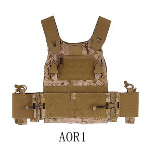 VP-003 Tactical <strong>Vest</strong> FCSK <strong>Molle</strong> System Laser Cut Plate Carrier Lightweight Folding Breathable Portable Hunting - Product Image 2