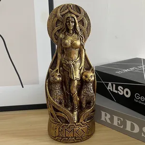 Figurines personnalisées, statue de la déesse nordique Freya, figurines en résine, sculpture d'autel Pegan, <span class=keywords><strong>dieu</strong></span> <span class=keywords><strong>viking</strong></span>, décoration de la maison, cadeaux - Product Image 3