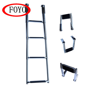 FOYO — fabricants de marque en acier inoxydable, <span class=keywords><strong>4</strong></span> <span class=keywords><strong>marches</strong></span>, sur plateforme, échelle télescopique pour bateau et <span class=keywords><strong>piscine</strong></span>, prix d'usine - Product Image 6