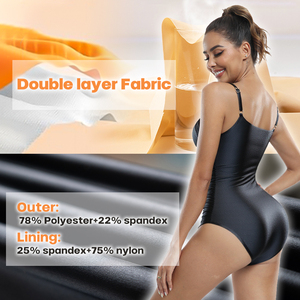 <span class=keywords><strong>2026</strong></span> V-Ausschnitt Schlankheits-Shapewear-Badeanzug mit Po-Lifting-Effekt, Schnürung am Rücken, Taillenformend, Sommer-Bademode für Damen - Product Image 5