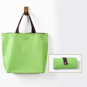 Bolsa de compras de poliéster con diseño creativo y exquisito, de tela Oxford, plegable, con botón y logotipo personalizado, muy vendida. - Product Image 5