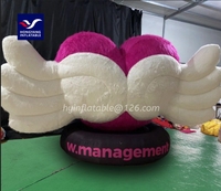 Impression numérique matérielle d'Oxford de ballon à air gonflable de peluche molle en forme de coeur pour la promotion et la publicité