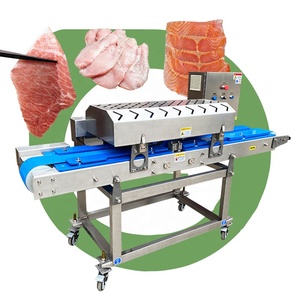 Hähnchenbrust-Fördertyp Rindfleisch-Jerky-Steak Frisches Rohes Fleisch Knochenloser Streifenschnitt Schneidemaschine 2mm - Product Image 1