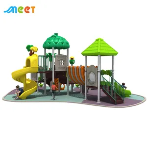 Outdoor Games Children Preschool Playground Equipment And Kids Plastic Playground Slide