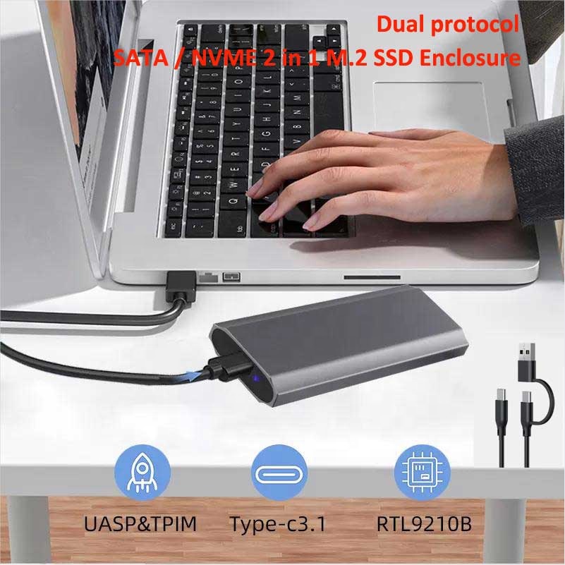 M2 NGFF NVME SSD Enclosure