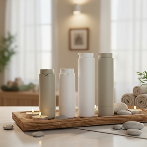 Round Vacuum Foundation Eye Cream Airless <b>Pump</b> <b>Bottle</b> 30ml 50ml PP Cosmetic - Product Image 6