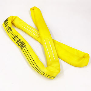 Vineet FWS-10000ヘビーデューティ15t 20t 30t 35t 40t 50t 50tソフトポリエステルラウンドウェビングスリングベルト4-7:1リフティング安全率 - Product Image 4