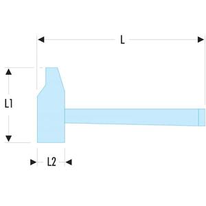 FACOM - 200C.26 Mango de grafito remachado ingenieros Martillo-EAN 3148517553231 MARTILLOS Y CINCELES FIBRA/MANGO DE GRAFITO MARTILLOS - Product Image 2