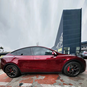 1.52*17M PET Texture spéciale brillant forgé carbone rouge fibre de carbone voiture vinyle Wrap voiture Protection Film Auto vinyle Wrap - Product Image 5