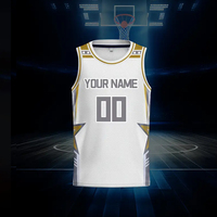 Ensemble chemise hommes basket-ball jersey Vente en gros Design rétro sublimation réversible basket-ball enfants maillots gilets kit ensemble