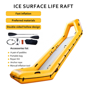 طوف نجاة بسطح جليدي عالي الطفو يمكن أن يطفو بنفسه لوحة إنقاذ مقاومة للاهتراء ودائمة قابلة للطي - Product Image 6