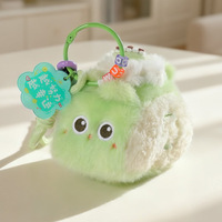 Porte-clés en peluche chat dessin animé mignon, personnalisé, vente en gros, pour sac à dos, décoration, cadeau d'anniversaire