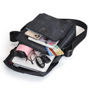 Bolso <span class=keywords><strong>bandolera</strong></span> pequeño antirrobo personalizado, <span class=keywords><strong>bandolera</strong></span> impermeable para hombre, <span class=keywords><strong>bandolera</strong></span> diaria con bolsillo secreto con cremallera - Product Image 2
