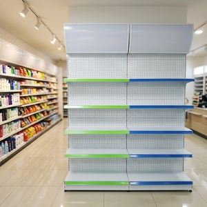 Estanterías Metálicas Resistentes para Supermercados, <span class=keywords><strong>Precio</strong></span> de Fábrica, Venta al Por Mayor, con Protección Contra la Corrosión - Product Image 1