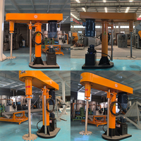 Mélangeur-agitateur industriel hydraulique en acier inoxydable 1500L avec moteur pour produits chimiques, floculants et eaux usées de qualité alimentaire