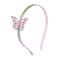 Serre-tête Princesse Personnalisable Léger de Haute Qualité pour Enfants, Paillettes Scintillantes, Nœud Papillon, Cœur, Papillon, Pince à Cheveux Personnalisée