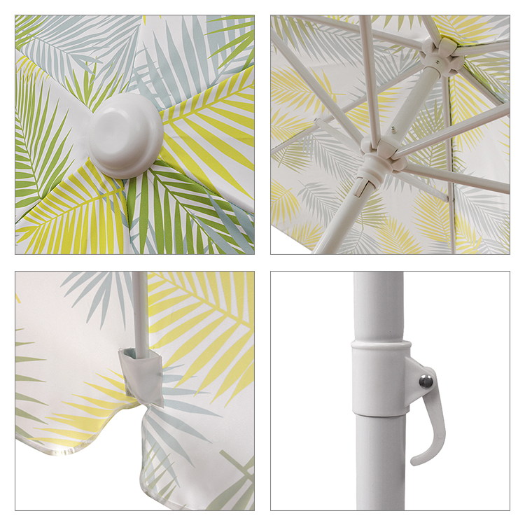 Открытый 2 м портативный новый дизайн садовый зонтик на солнечных батареях, пляжный зонтик