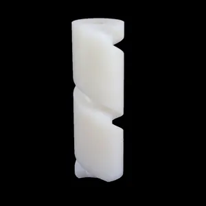 Haute polymère haute densité polyéthylène à vis en plastique blanc