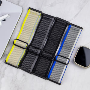 CAOWTAN Bracelet Tresse Réglable pour <span class=keywords><strong>Iwacth</strong></span> Série 8 7 6 5 SE pour IWatch Ultra Band 49mm 38mm 42mm Large Bracelet En Nylon Accessoires - Product Image 2