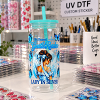 Offre Spéciale – Autocollants pour Gobelets en Verre 16oz à Motifs Dessin Animé, Transfert Facile, Résistants aux UV, Wraps UV DTF pour Tasses 16oz