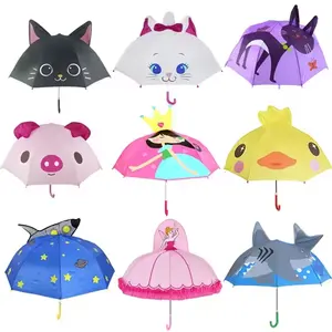 Ovida 맞춤형 어린이 우산 귀 동물 모양 어린이 우산 귀여운 동물 귀 우산