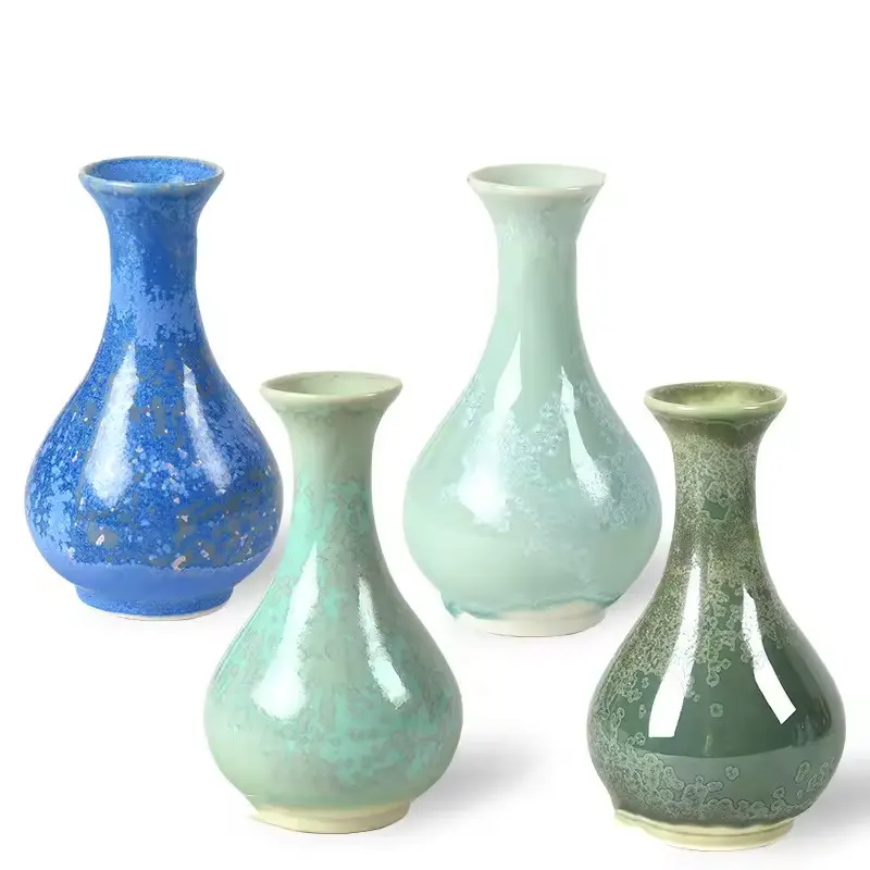 Cristal Glaçure Céramique Art Température Moyenne Art Glaçure Vase En Céramique Matériau De Coloration 1180-1250 degrés Four Variant Fleur Glaçure