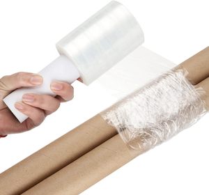 Clear LLDPE Self-adhering Soft Casting Stretch Film Shrink <b>Wrap</b> for <b>Pallet</b> Packaging Moisture Proof Customizable Length - Product Image 2