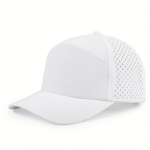 HH HOFNEN High Quality Custom Logo Snapback Trucker <b>Cap</b> Water Protect Laser Perforated 7 Panel Quick Dry Waterproof <b>Baseball</b> <b>Cap</b> - Product Image 6