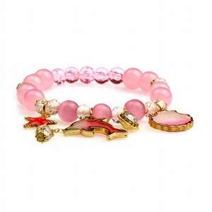 สร้อยข้อมือลูกปัดคริสตัลสไตล์โบฮีเมียนสุดฮิต พร้อมพู่ห้อยประดับดอกไม้หลากสีสัน สำหรับผู้หญิงและวัยรุ่นหญิง - ของขวัญ - Product Image 5