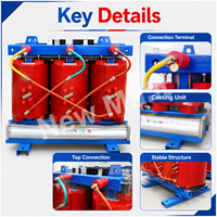 Transformateur de distribution à résine coulée ignifuge de type sec série SCB 630 kVA pour la distribution d'énergie électrique dans les projets de réseaux