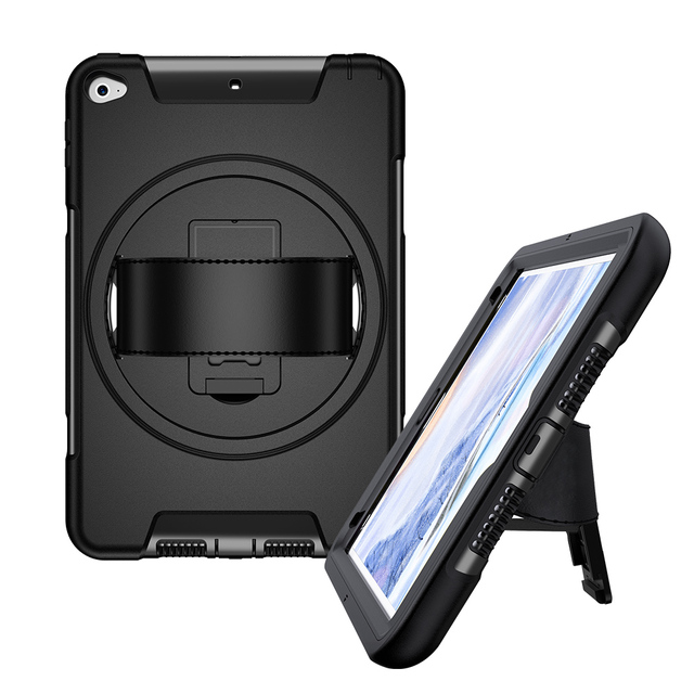 GSCASE Wholesale PC TPU Hybrid Handheld Tablet Kids Case With Hand Strap Case Cover for iPad MINI 4 MINI 5