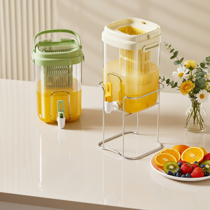 <span class=keywords><strong>Pichet</strong></span> à eau froide résistant aux hautes températures avec robinet, seau à thé aux fruits, distributeur de boissons froides pour réfrigérateur domestique - Product Image 3
