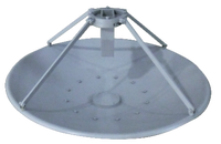 Antenne parabolique en aluminium à large bande Win Fine avec composants de guide d'ondes, gamme de fréquences personnalisable, garantie 1 an