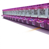 Usine en gros à pièces petite Machine de jeu d'arcade de bonbons pas cher Mini peluche jouet cadeau grue griffe avec accepteur de facture pour les enfants